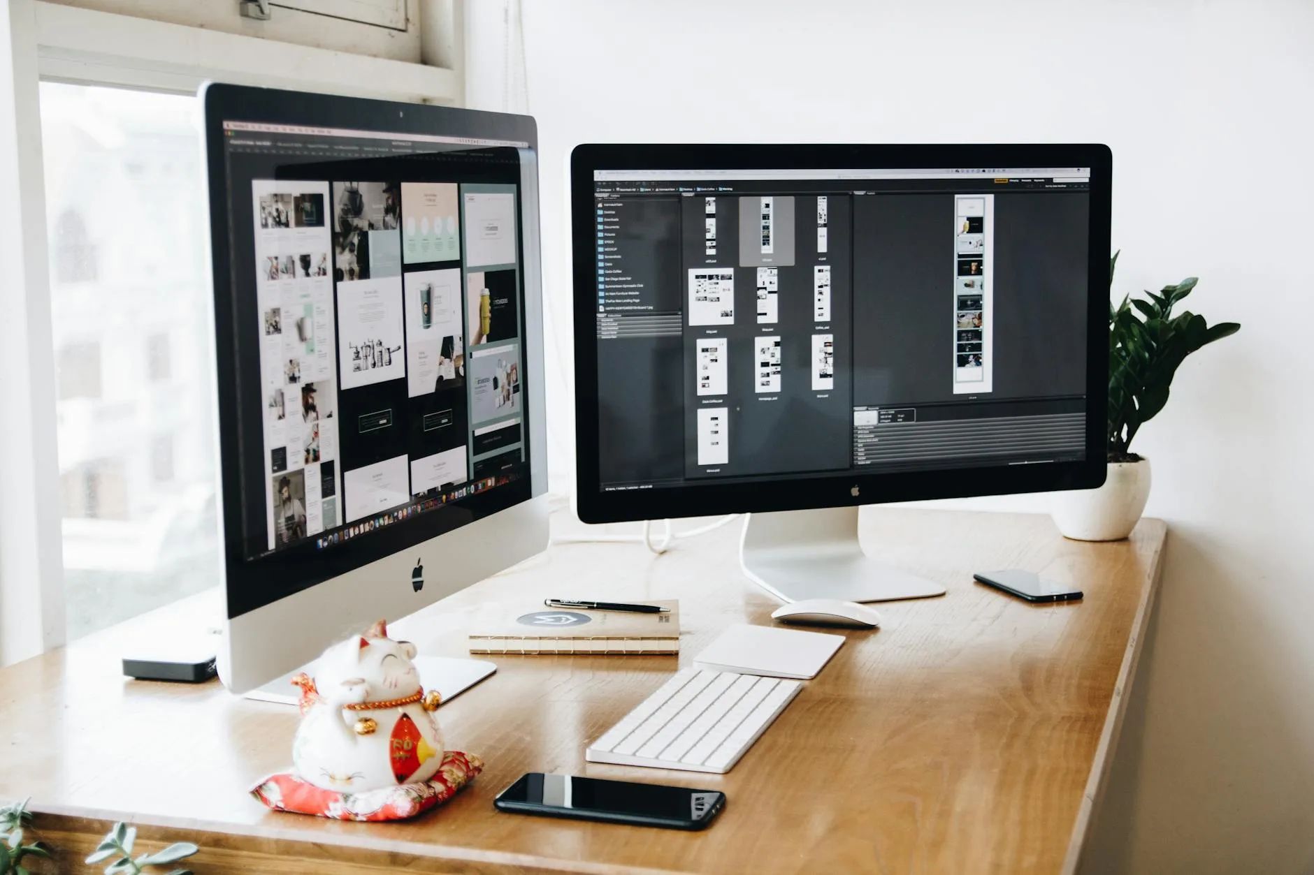 Dual monitor development setup